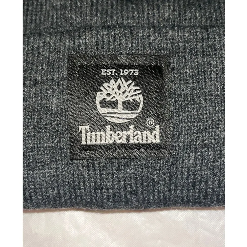 Timberland 100% Acrylic BEANIE hat Style: TH340324 - 1 Size Fits Most - Gray NEW